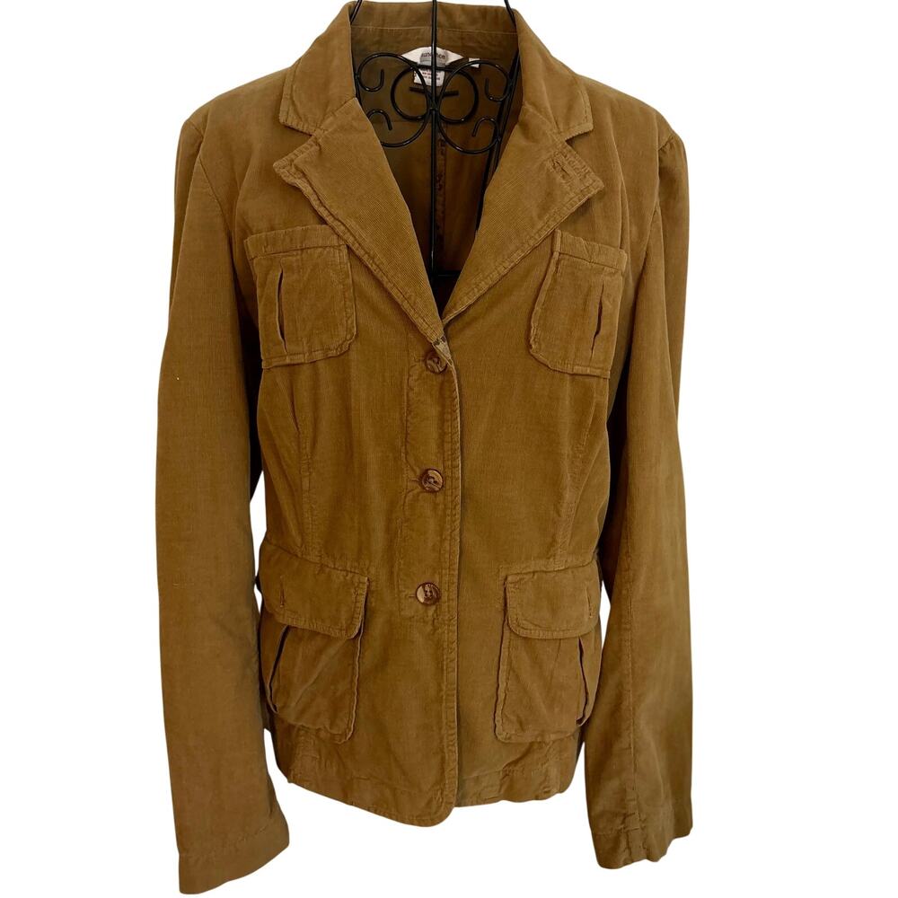 Sundance Gold 100% Cotton Corduroy Pull Tie Western Blazer Jacket Boho Cottage